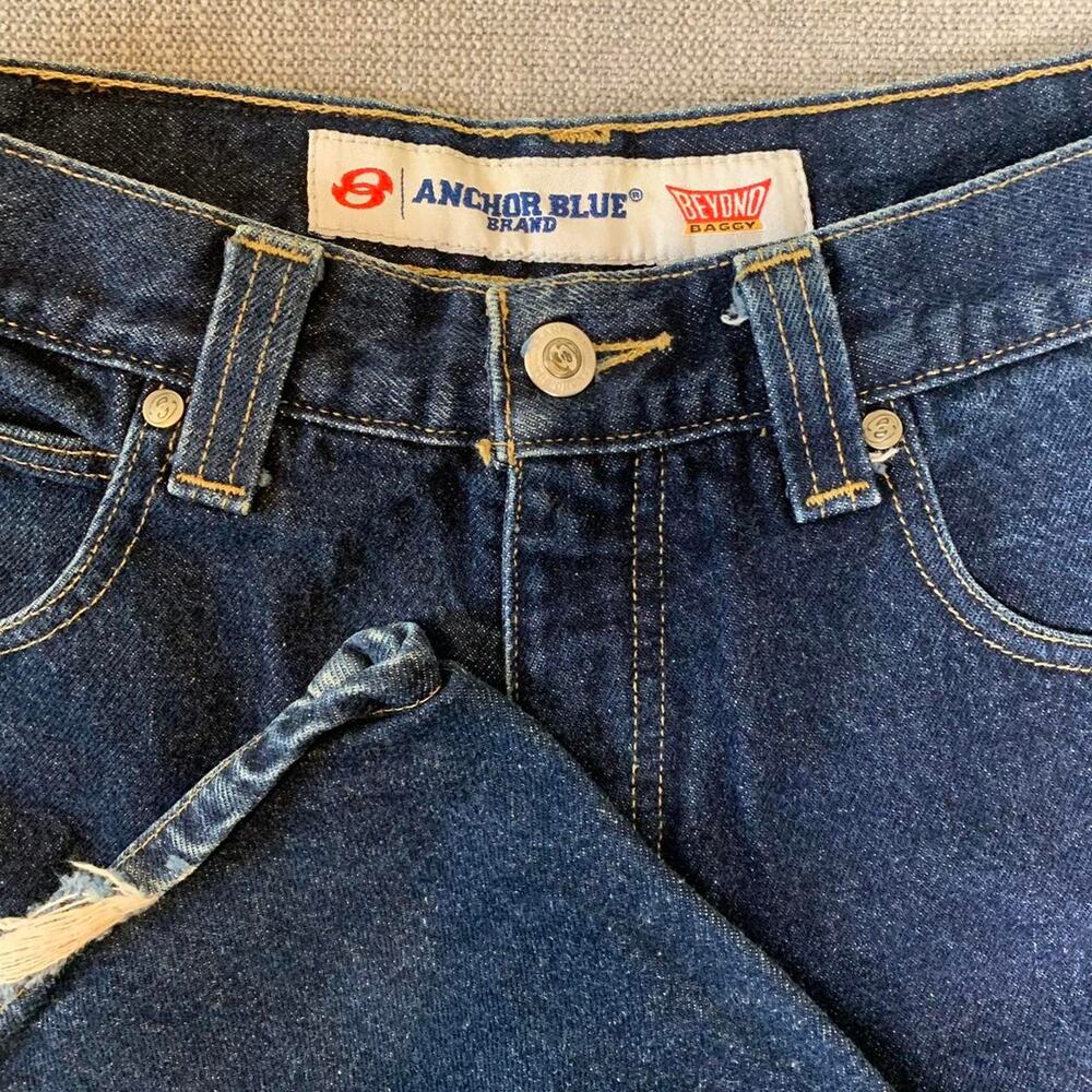 Y2K Anchor blue Beyond Baggy Denim Jeans